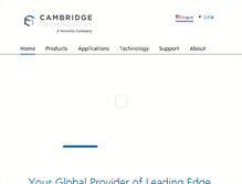 Tablet Screenshot of cambridgetechnology.com